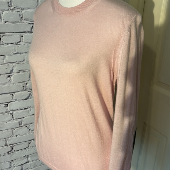 Authentic NWOT Burberry Merino Wool Sweater with Elbow Patches - Picture 5 of 11